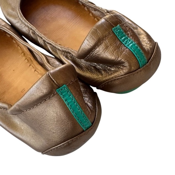 Tieks Metallic Bronze Leather Ballet Flats Shoes Size 8 - Picture 8 of 12